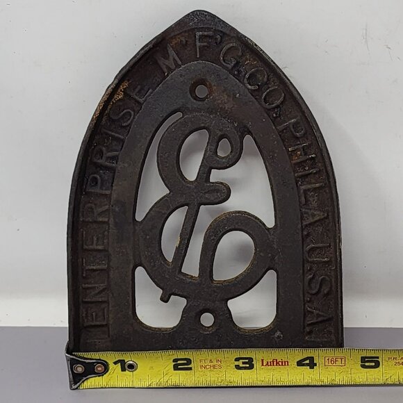 Vintage Enterprise MFG Co.‎ Phil USA Cast Iron Trivet - Picture 5 of 6